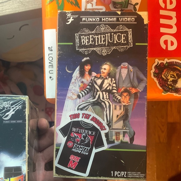 Funko Shirts Funko Home Video Beetlejuice Back To The Future Vhs